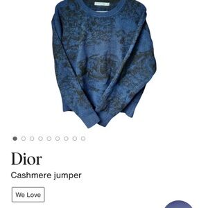 Dior Navy and Black Cashmere Sweater